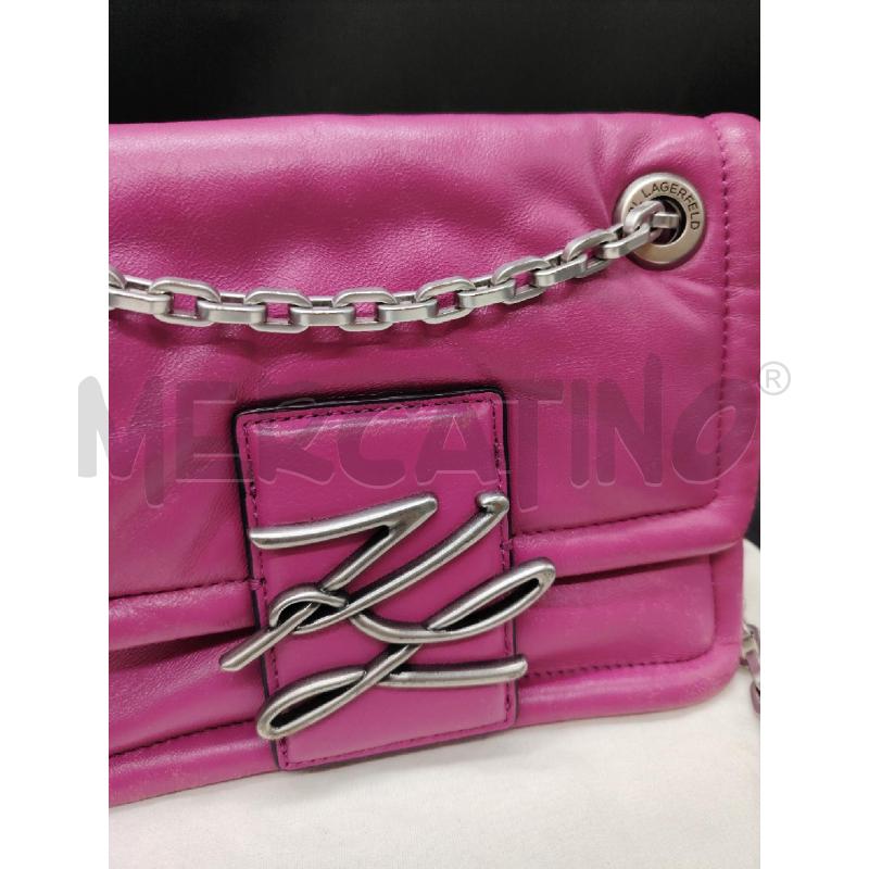 TRACOLLA KARL LAGERFELD RS PELLE DETT ARG | Mercatino dell'Usato Roma eur 2