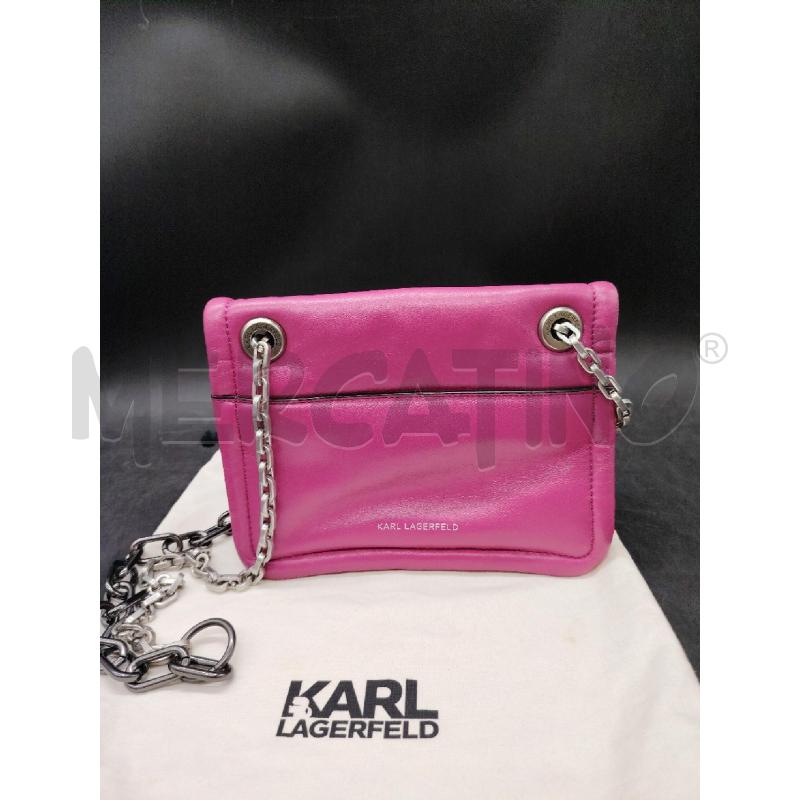 TRACOLLA KARL LAGERFELD RS PELLE DETT ARG | Mercatino dell'Usato Roma eur 3