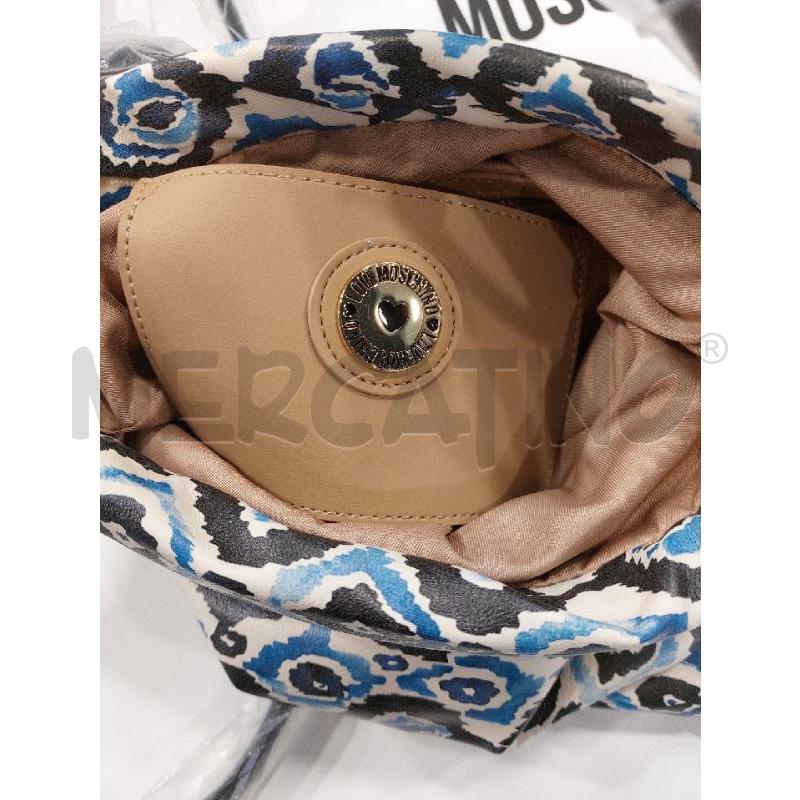 TRACOLLA LOVE MOSCHINO FANTASIA BLU | Mercatino dell'Usato Roma eur 4