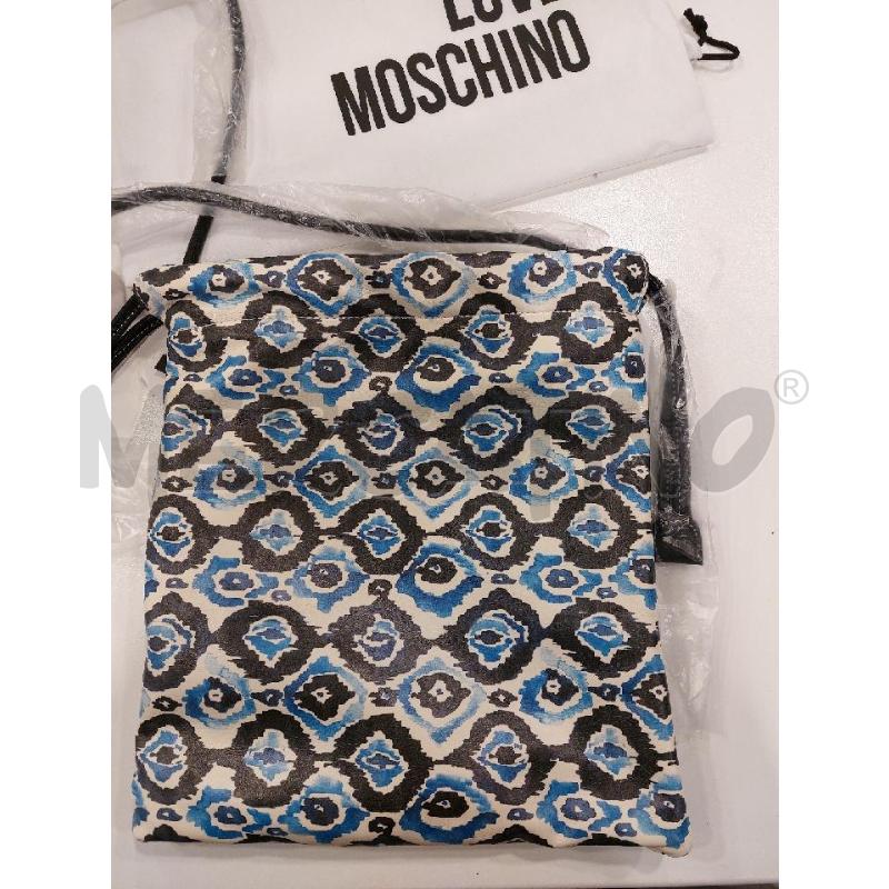 TRACOLLA LOVE MOSCHINO FANTASIA BLU | Mercatino dell'Usato Roma eur 5