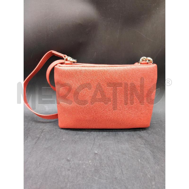 TRACOLLA LOVE MOSCHINO SAFFIANO RSS CARTELLINO | Mercatino dell'Usato Roma eur 2