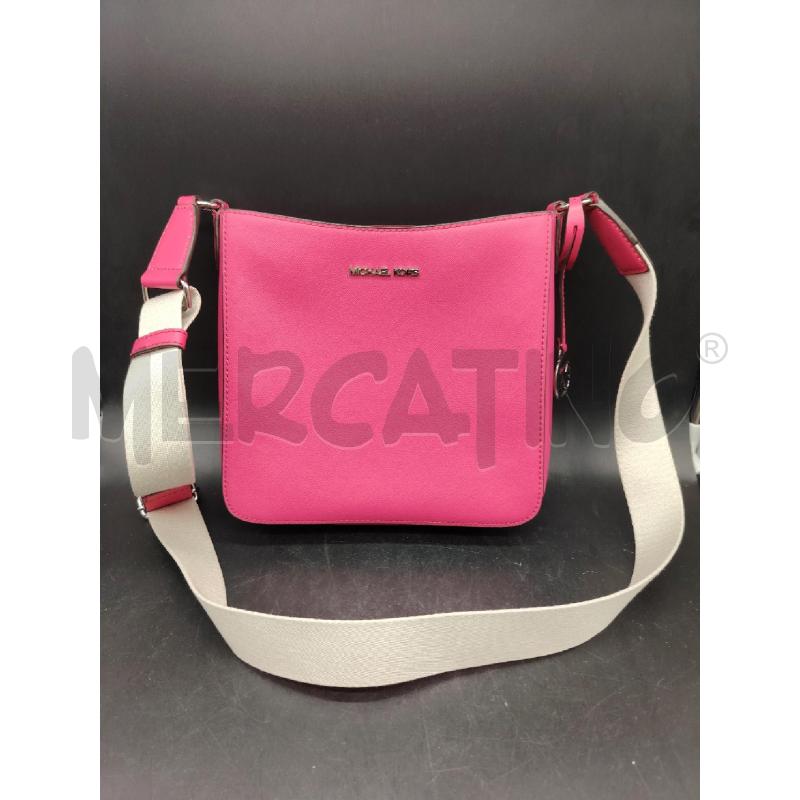 TRACOLLA MICHAEL KORS FUCSIA BEIGE | Mercatino dell'Usato Roma eur 1
