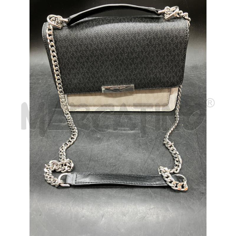 TRACOLLA MICHAEL KORS NERA DETT BIA BEI MONOGRAM  | Mercatino dell'Usato Roma eur 1