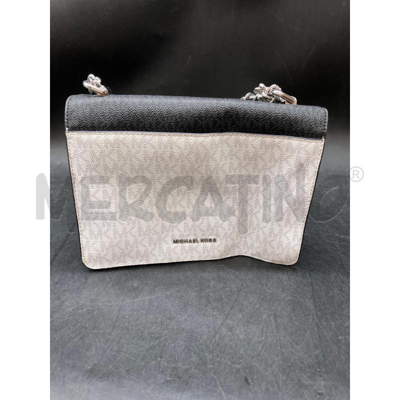 TRACOLLA MICHAEL KORS NERA DETT BIA BEI MONOGRAM  | Mercatino dell'Usato Roma eur 2