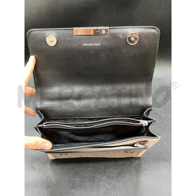 TRACOLLA MICHAEL KORS NERA DETT BIA BEI MONOGRAM  | Mercatino dell'Usato Roma eur 3