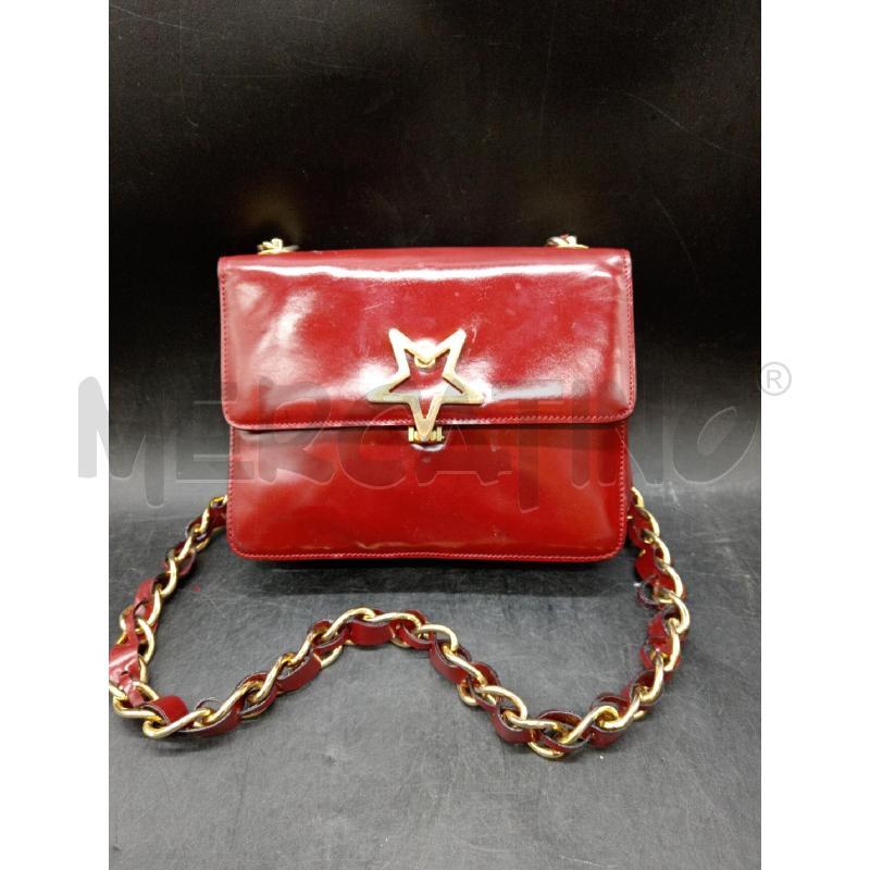 TRACOLLA MOSCHINO ROSSA STELLA DOR 453092 | Mercatino dell'Usato Roma eur 1