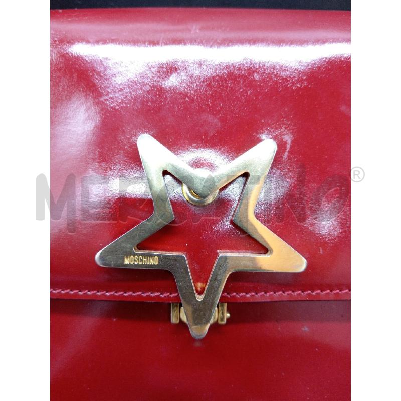 TRACOLLA MOSCHINO ROSSA STELLA DOR 453092 | Mercatino dell'Usato Roma eur 2