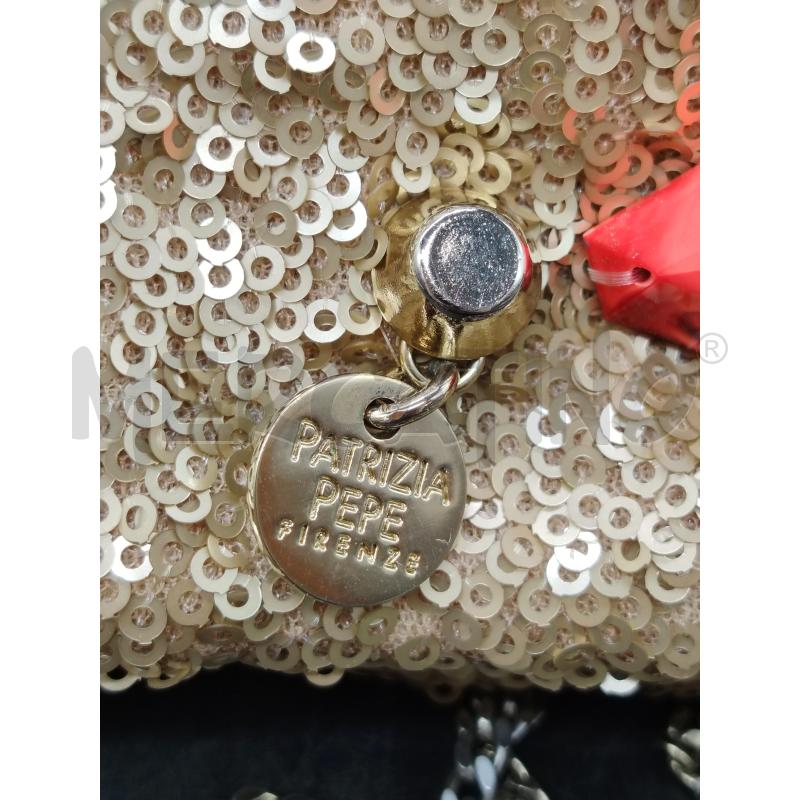 TRACOLLA PATRIZIA PEPE PAILLETTES DOR  | Mercatino dell'Usato Roma eur 2
