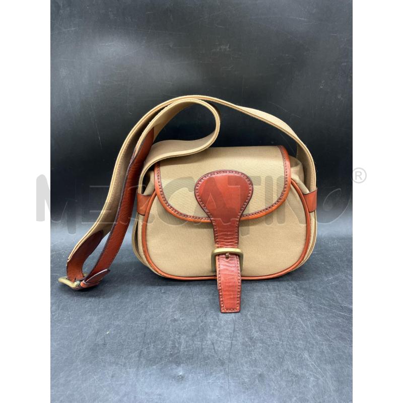TRACOLLA PELLE FIBBIA GROSSA BEIGE | Mercatino dell'Usato Roma eur 1