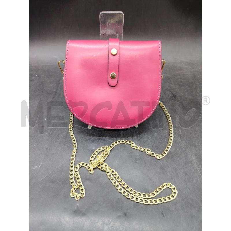 TRACOLLA PELLE FUCSIA | Mercatino dell'Usato Roma eur 2
