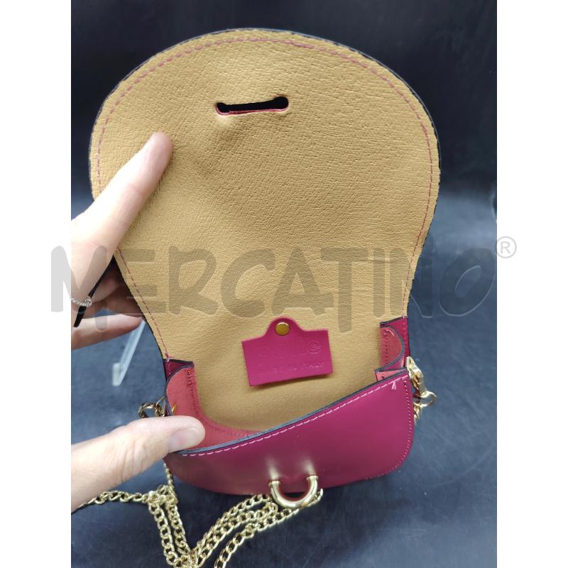 TRACOLLA PELLE FUCSIA | Mercatino dell'Usato Roma eur 3