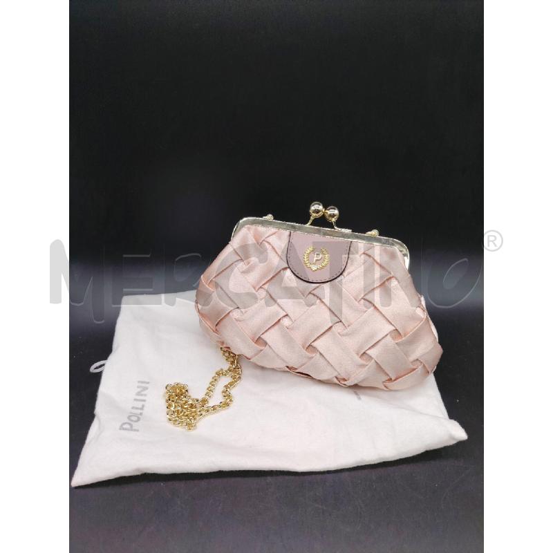 TRACOLLA POLLINI ROSA INTRECCIATA  | Mercatino dell'Usato Roma eur 1