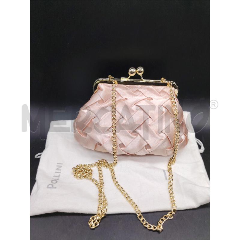 TRACOLLA POLLINI ROSA INTRECCIATA  | Mercatino dell'Usato Roma eur 2