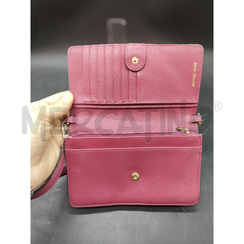 TRACOLLA PORTAFOGLIO MICHAEL KORS CILIEGIA | Mercatino dell'Usato Roma eur 3