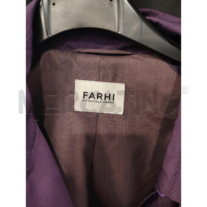 TRENCH D FARHI VIOLA | Mercatino dell'Usato Roma eur 2