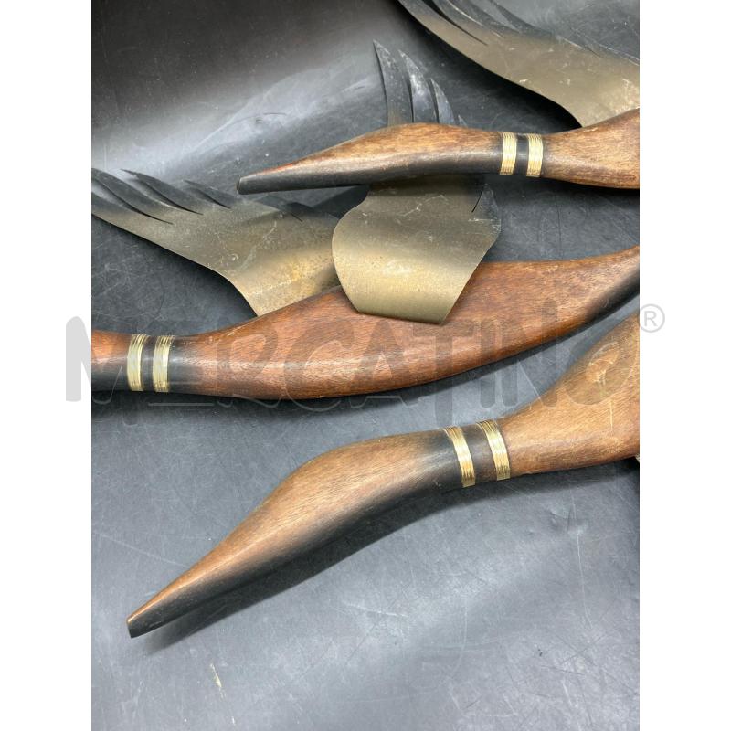 TRIS ANATRE DA MURO LEGNO METALLO MASKETEERS | Mercatino dell'Usato Roma eur 2