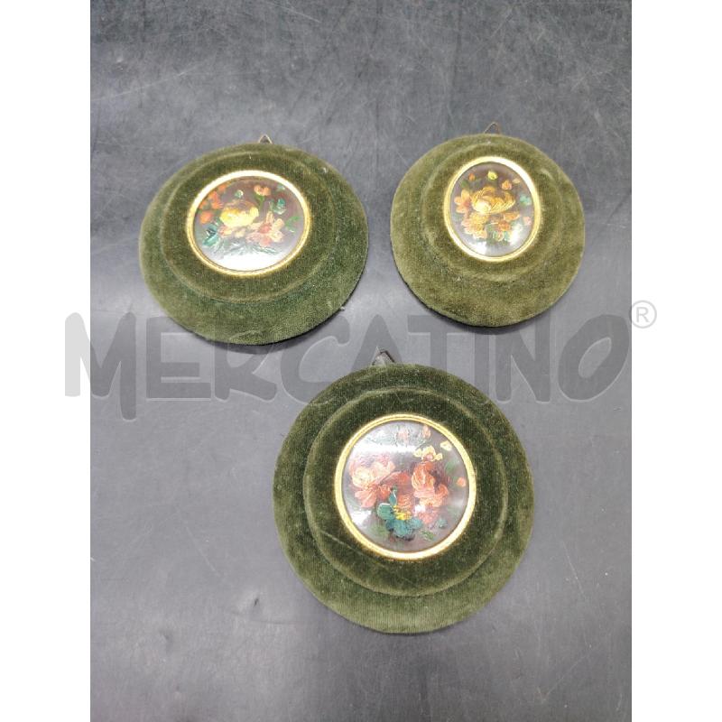 TRIS QUADRETTI CORNICE VELL VERDE | Mercatino dell'Usato Roma eur 1