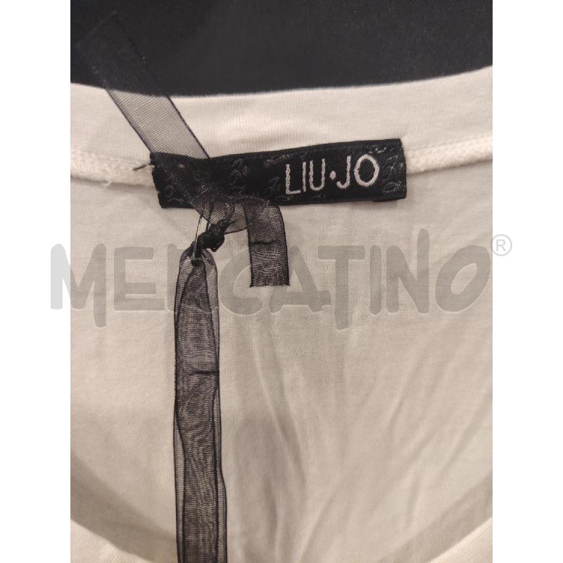 T SHIRT DONNA LIUJO BIA SCRITTE CARTEL | Mercatino dell'Usato Roma eur 2