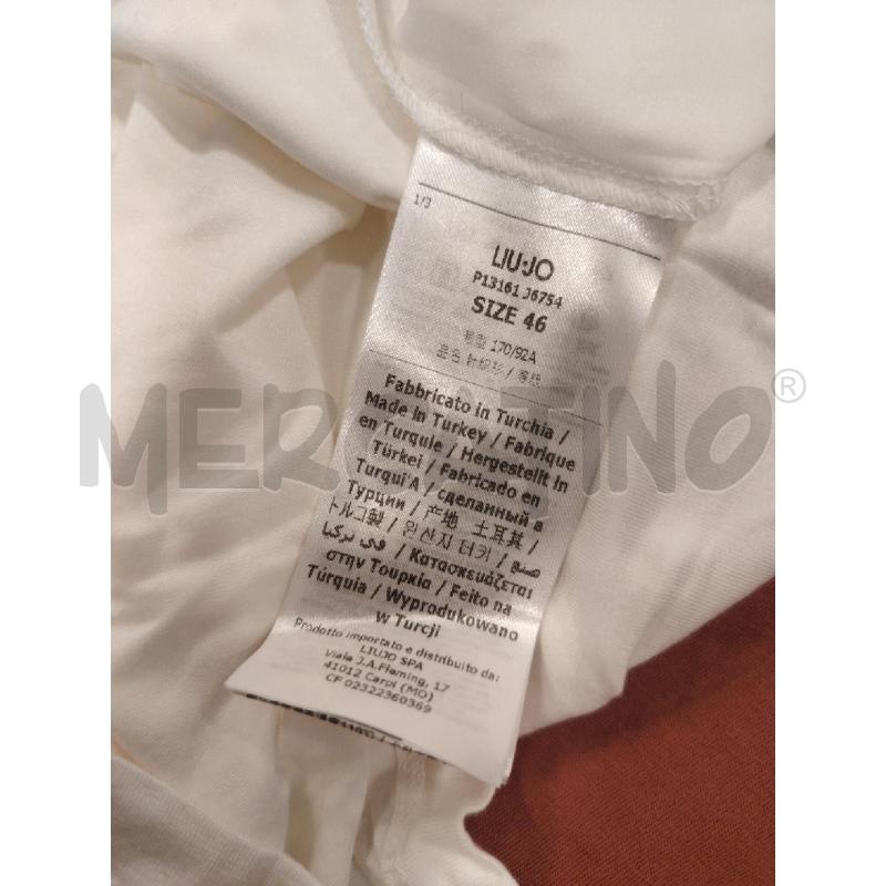 T SHIRT DONNA LIUJO BIA SCRITTE CARTEL | Mercatino dell'Usato Roma eur 4