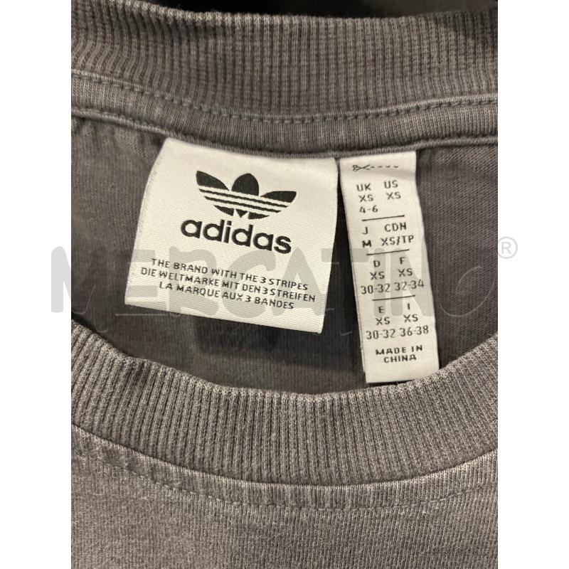 T SHIRT D ADIDAS GRI LOGO NE | Mercatino dell'Usato Roma eur 2
