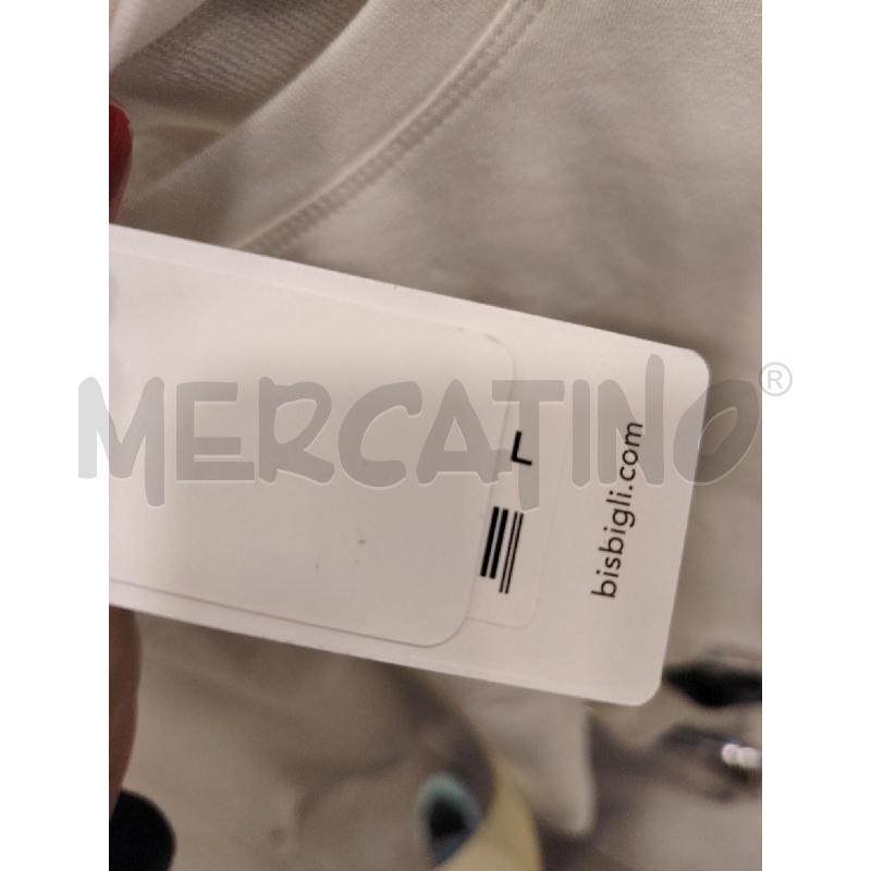 T SHIRT D BISBIGLI BIA ETICHETTA FIORI | Mercatino dell'Usato Roma eur 2