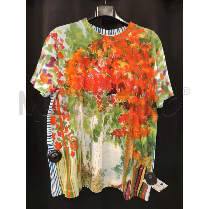 T SHIRT D INTREND DIPINTO FIORI | Mercatino dell'Usato Roma eur 1