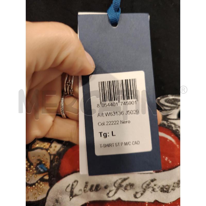 T SHIRT D LIU JO JEANS NE ETICHETTA STAMPA CUORE | Mercatino dell'Usato Roma eur 2