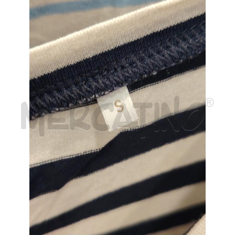 T SHIRT D MARELLA BIA RIGHE CEL/NE | Mercatino dell'Usato Roma eur 2