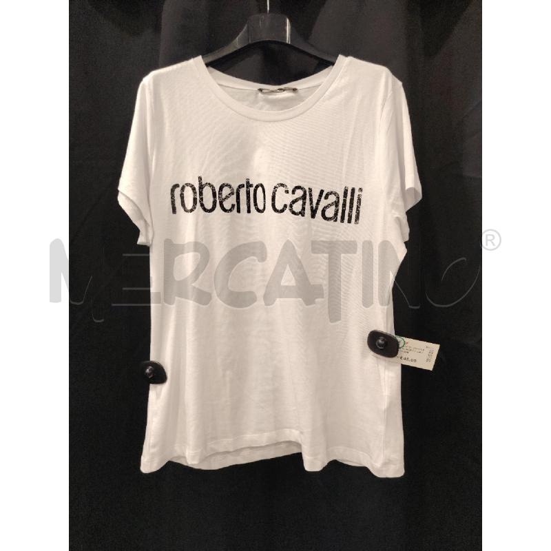 T SHIRT D ROBERTO CAVALLI ARA FIORE | Mercatino dell'Usato Roma eur 1