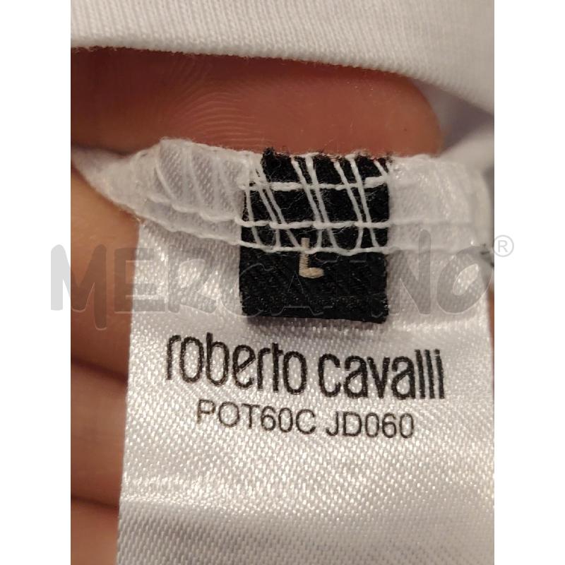 T SHIRT D ROBERTO CAVALLI ARA FIORE | Mercatino dell'Usato Roma eur 2