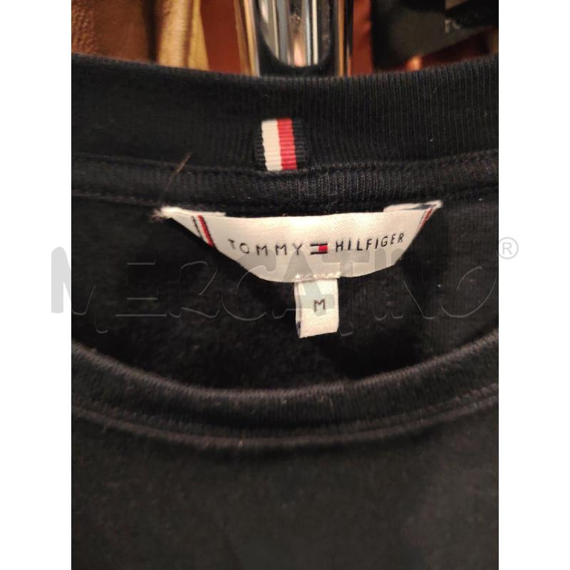 T SHIRT D TOMMY HIFLIGER NE/BLU LOGO PICCOLO | Mercatino dell'Usato Roma eur 2