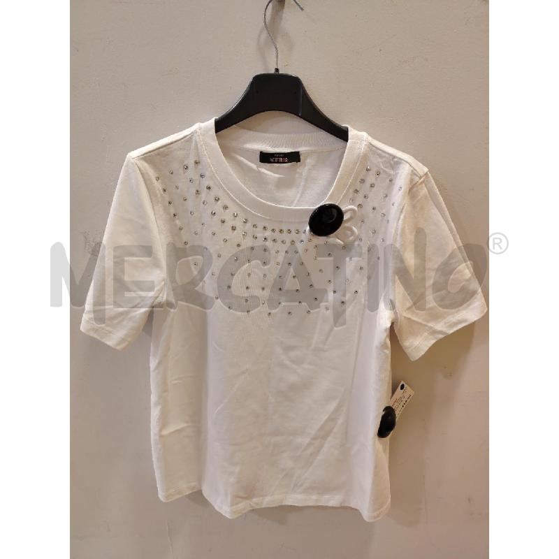 T SHIRT D TWINSET ACTITUDE BIA BORCHIETTE ARG FIORE1 | Mercatino dell'Usato Roma eur 1