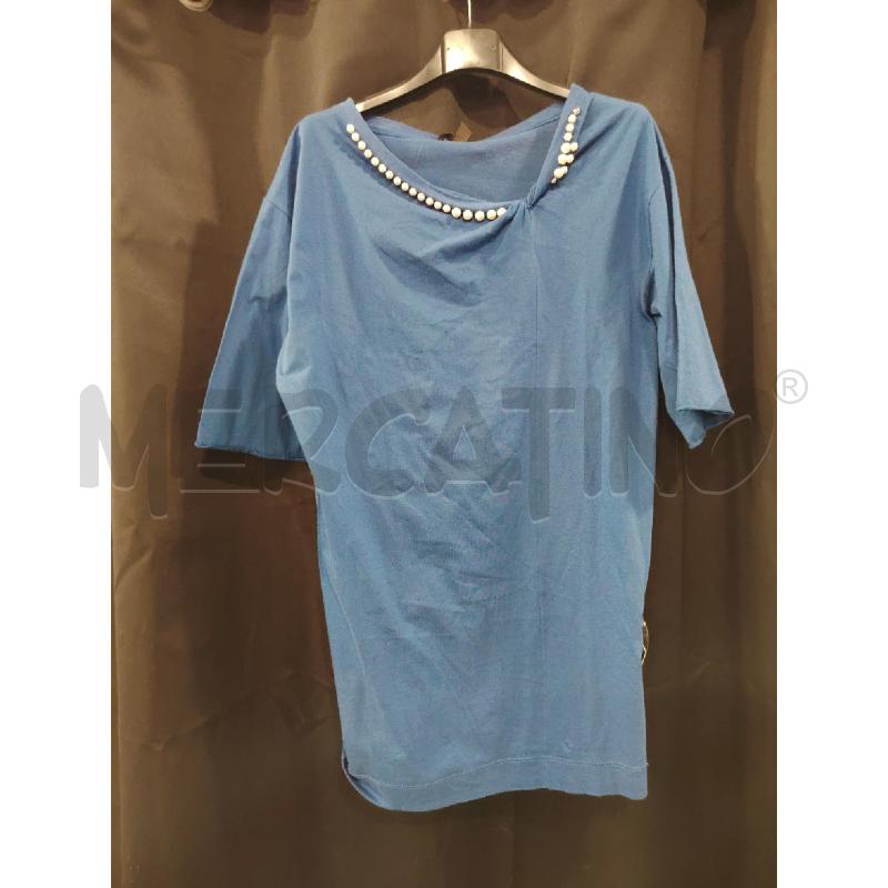 T SHIRT D VUITTON BLU PERLE COLLO | Mercatino dell'Usato Roma eur 1
