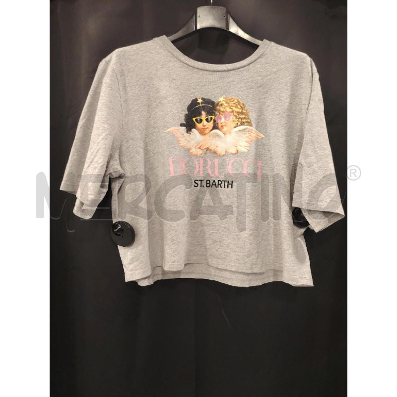 T SHIRT ST BARTH GRI FIORUCCI BIMBE ANGELI | Mercatino dell'Usato Roma eur 1