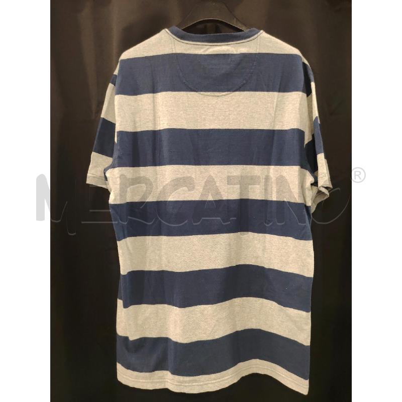 T SHIRT U BARBOUR RIGHE GRI BLU | Mercatino dell'Usato Roma eur 3