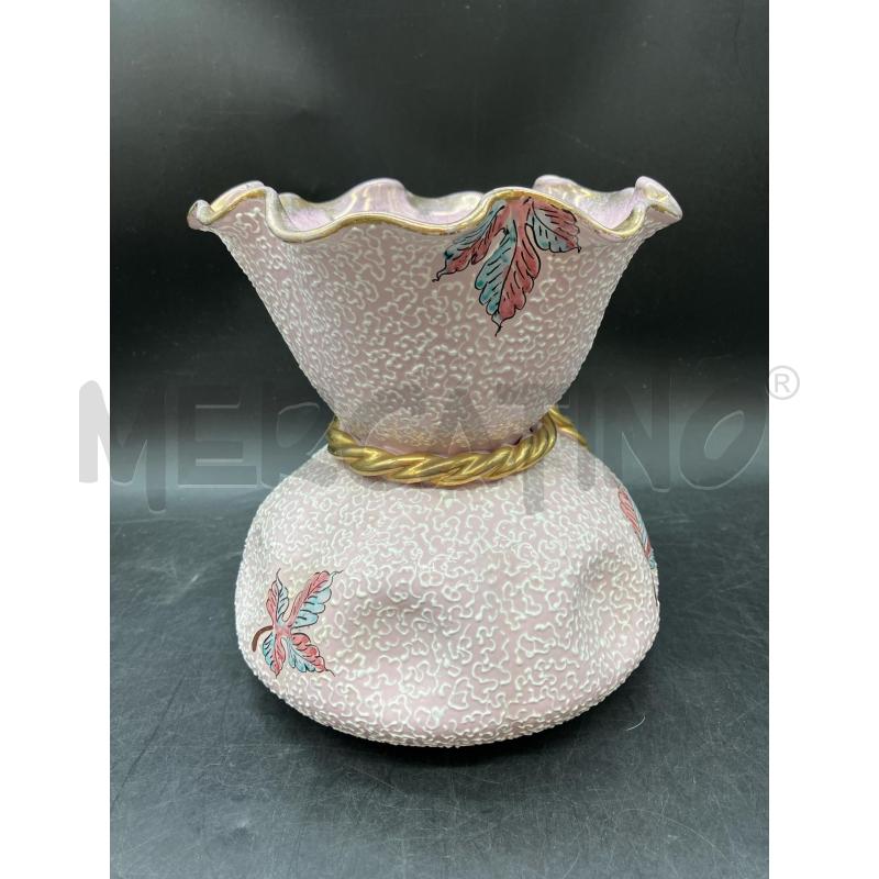 VASO CER ROLLI DERUTA ROSA  | Mercatino dell'Usato Roma eur 1