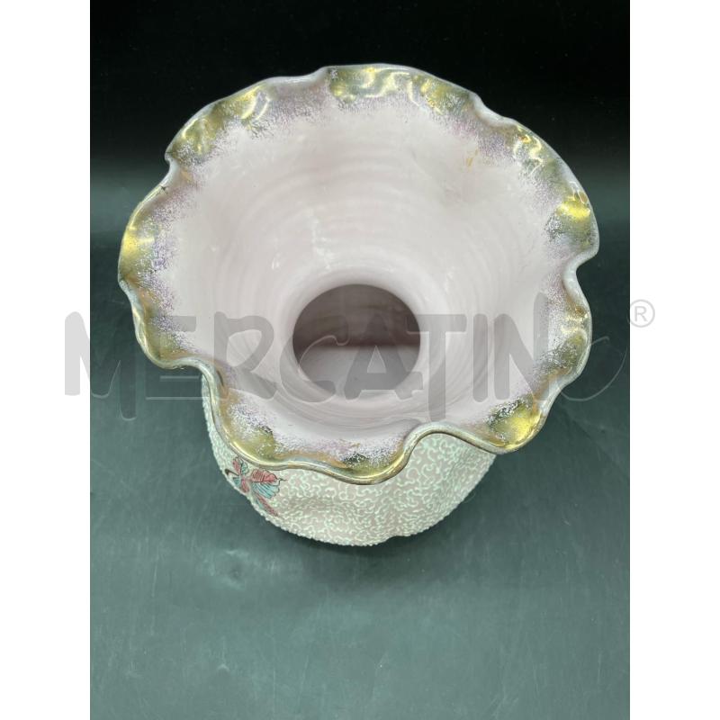 VASO CER ROLLI DERUTA ROSA  | Mercatino dell'Usato Roma eur 2