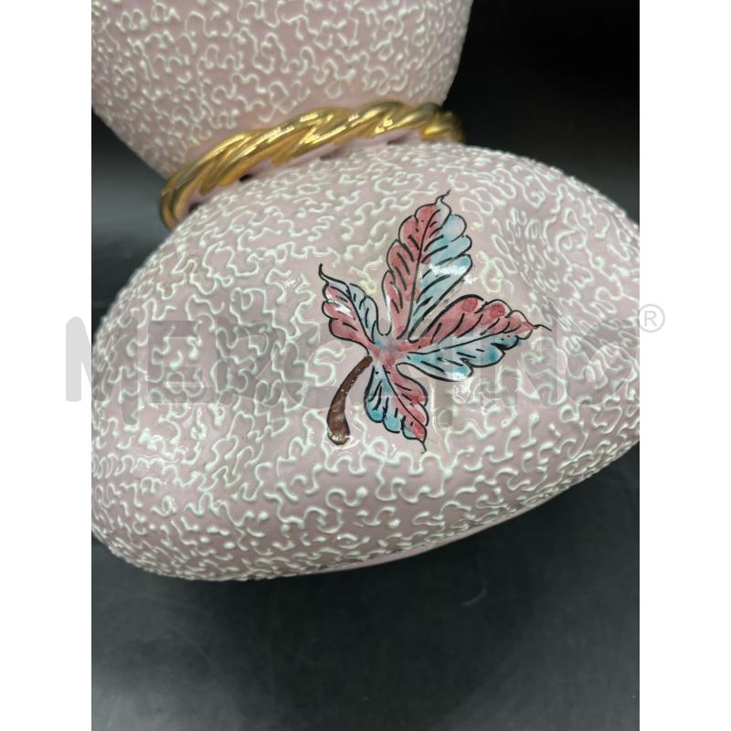 VASO CER ROLLI DERUTA ROSA  | Mercatino dell'Usato Roma eur 3