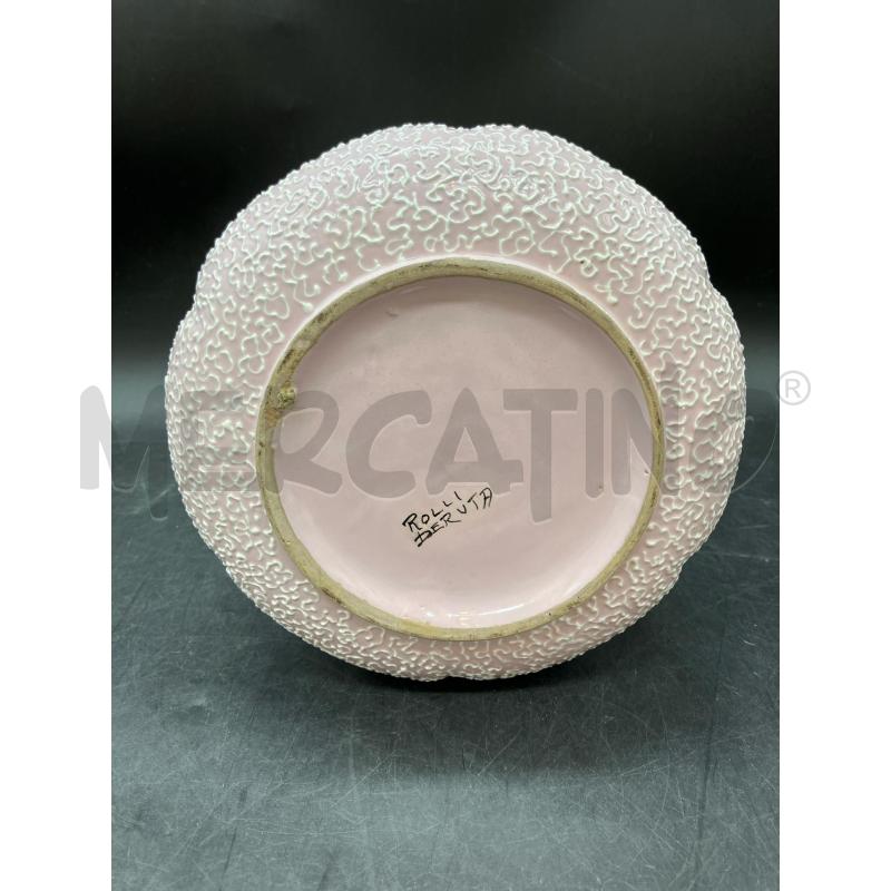VASO CER ROLLI DERUTA ROSA  | Mercatino dell'Usato Roma eur 4