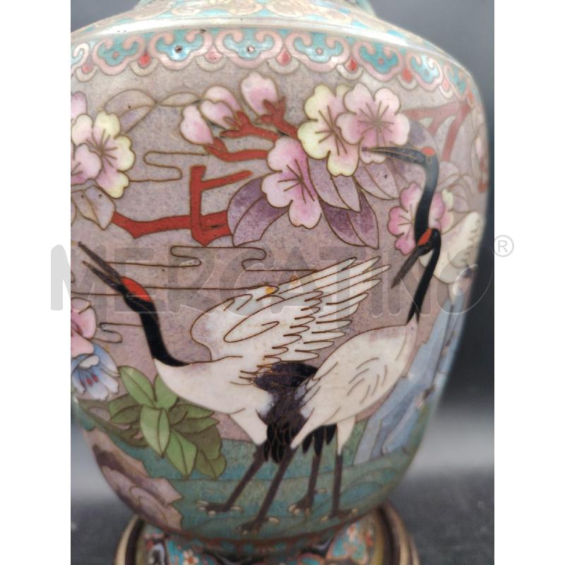 VASO CLOISONNE AIRONE | Mercatino dell'Usato Roma eur 2