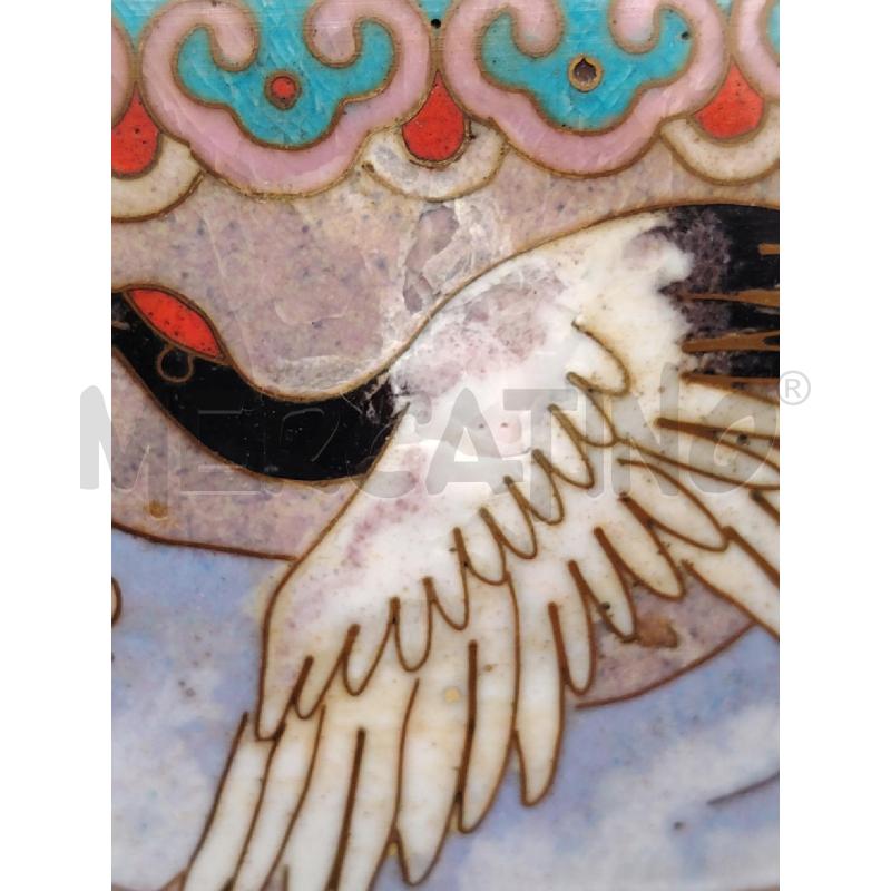 VASO CLOISONNE AIRONE | Mercatino dell'Usato Roma eur 3