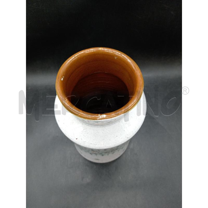 VASO DECORO VERDE E FIORI | Mercatino dell'Usato Roma eur 3