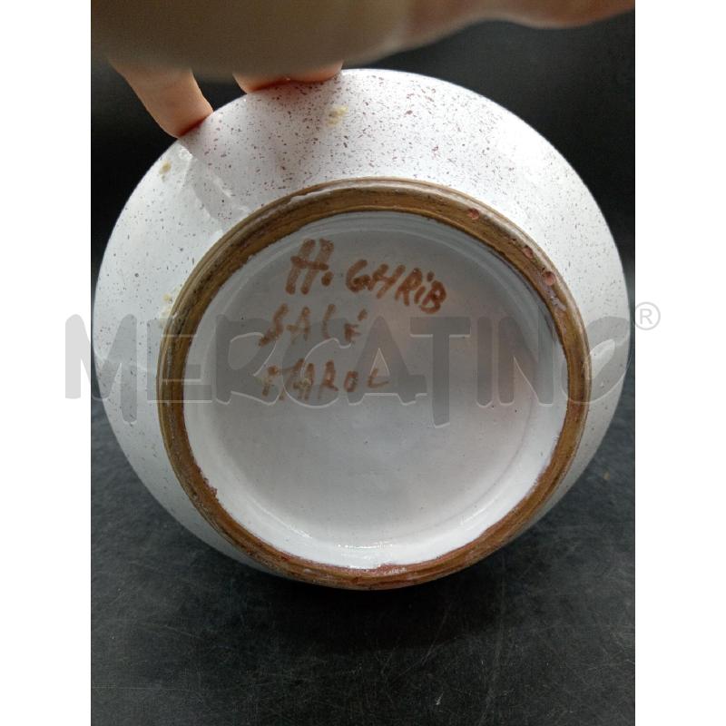 VASO DECORO VERDE E FIORI | Mercatino dell'Usato Roma eur 4