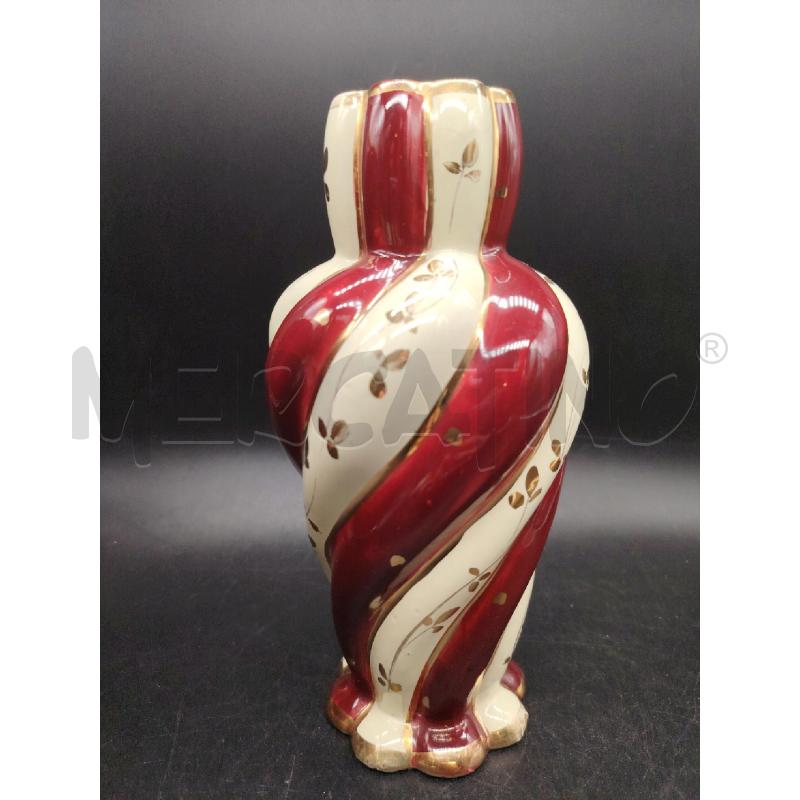 VASO DERUTA  TORCION ROSSO BEI RIGHE DOR  | Mercatino dell'Usato Roma eur 1