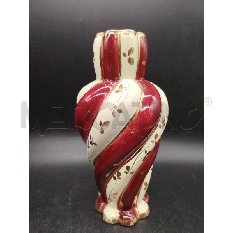VASO DERUTA  TORCION ROSSO BEI RIGHE DOR  | Mercatino dell'Usato Roma eur 2