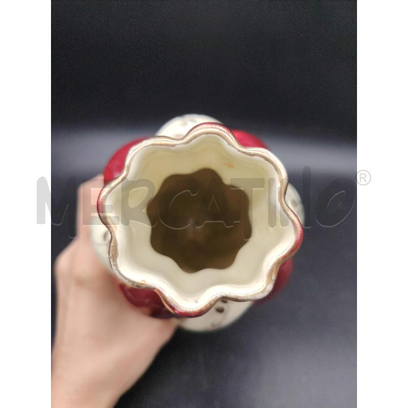 VASO DERUTA  TORCION ROSSO BEI RIGHE DOR  | Mercatino dell'Usato Roma eur 5