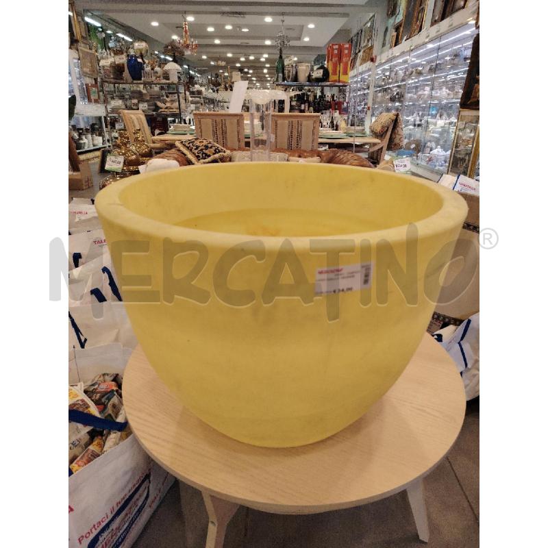 VASO GIALLO GRANDE | Mercatino dell'Usato Roma eur 1