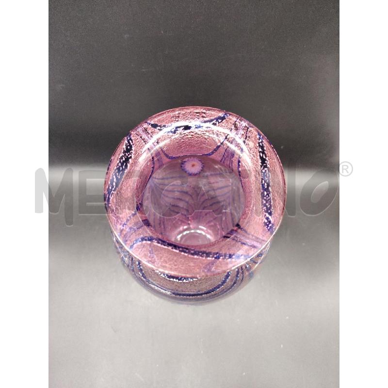 VASO MURANO ROSA MURRINE  | Mercatino dell'Usato Roma eur 3