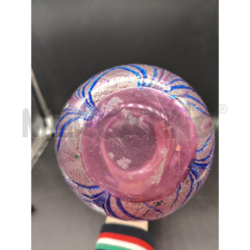 VASO MURANO ROSA MURRINE  | Mercatino dell'Usato Roma eur 4