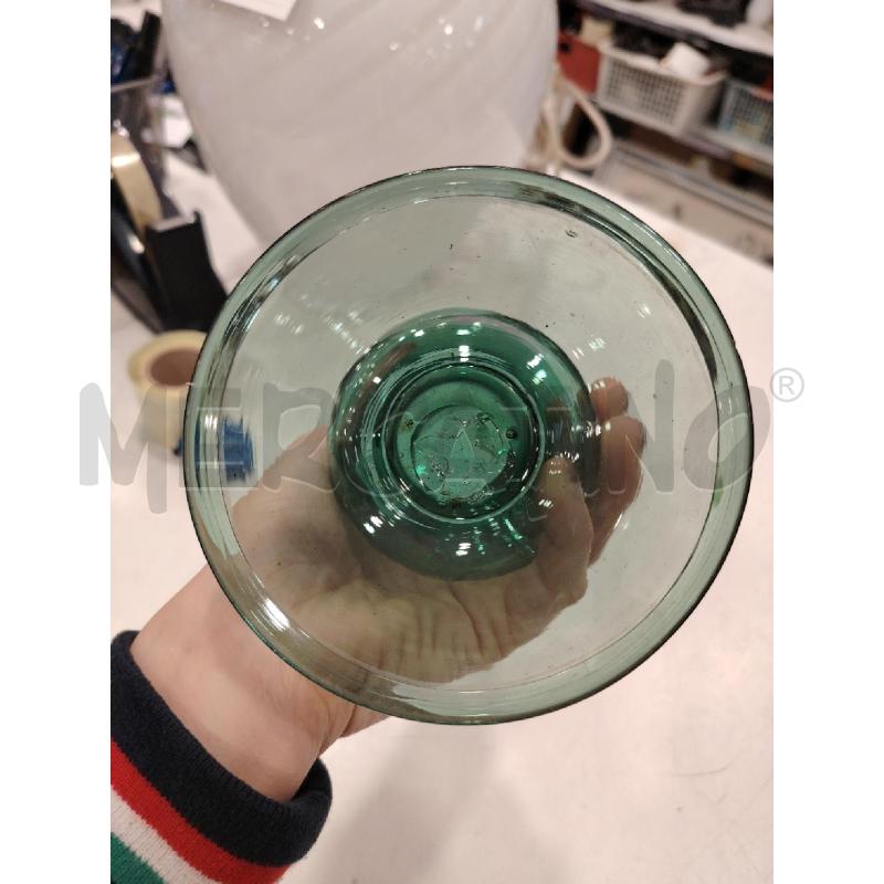 VASO MURANO VERDE COLLO STRETTO SVASATO | Mercatino dell'Usato Roma eur 4